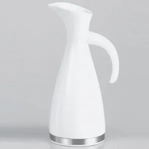 gefu-cara-carafe-en-porcelaine-design-scandinave-danois-porcelaine-et-acier-inox image 1