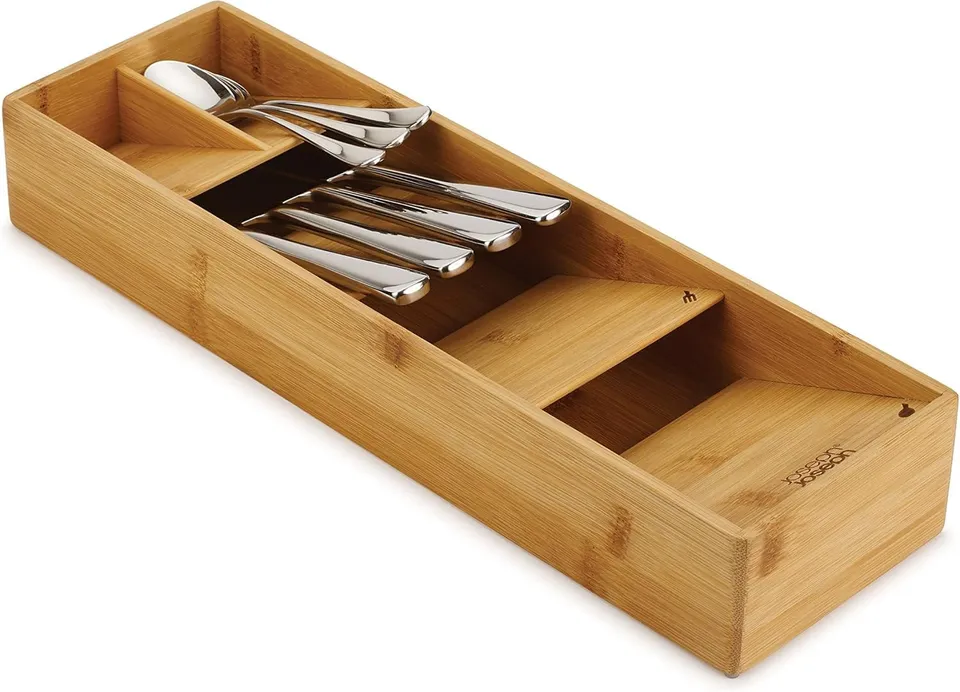 joseph-joseph-drawerstore-organisateur-de-tiroir-range-couverts-empilable-en-bam image 1