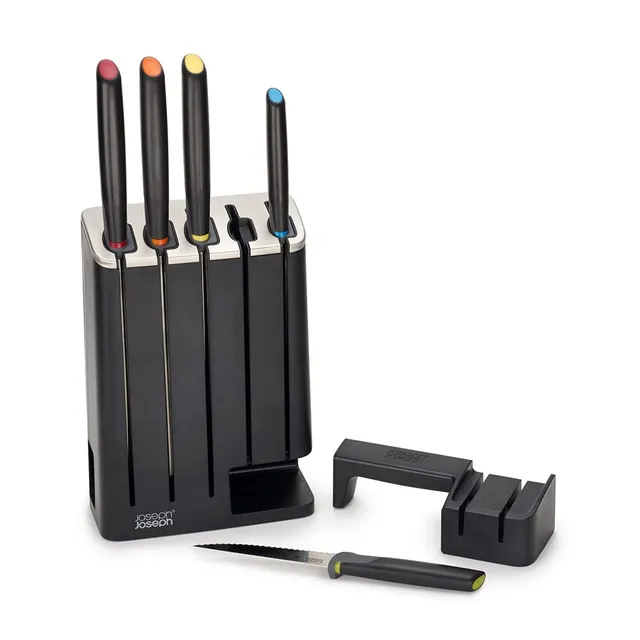 joseph-joseph-elevate-slimblock-bloc-de-5-couteaux-de-cuisine-en-acier-inoxydabl image 1