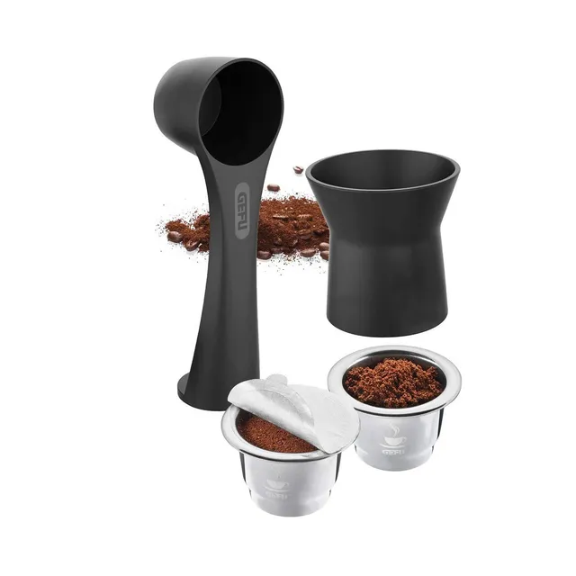 gefu-conscio-set-de-capsules-caf-r-utilisables-compatibles-nespresso-rechargeabl image 1