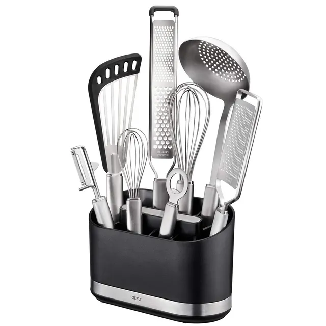 gefu-smartline-porte-ustensiles-de-cuisine-avec-fond-alourdi-et-pieds-antid-rapa image 1