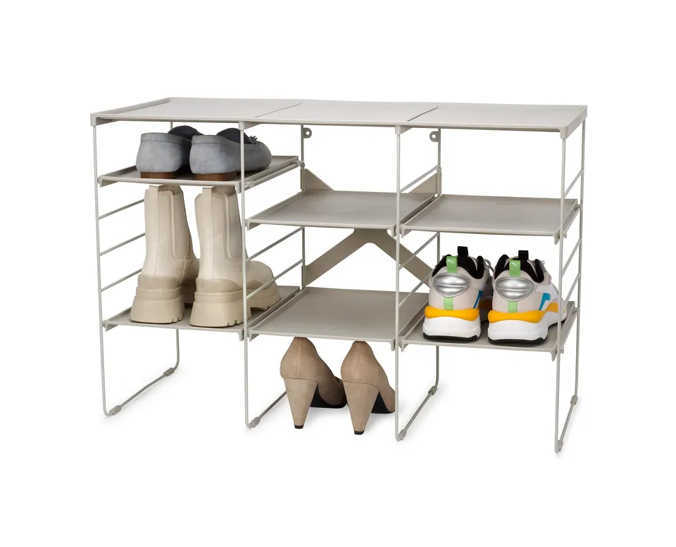 joseph-joseph-level-rangement-chaussures-12-paires-tag-re-empilable-et-r-glable- image 1