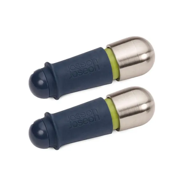 joseph-joseph-barwise-lot-de-2-bouchons-vin-twist-lock-herm-tiques-et-r-utilisab image 1