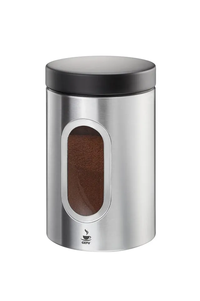 gefu-piero-ge16340-bo-te-caf-en-acier-inoxydable-11-x-11-x-17-cm-500-g-lave-vais image 1