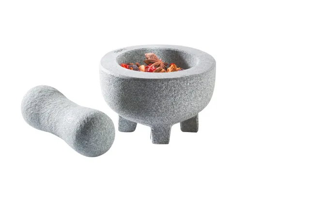 gefu-ge35310-crunchy-mortier-avec-pilon-en-granit-massif-gris-10-cm image 1