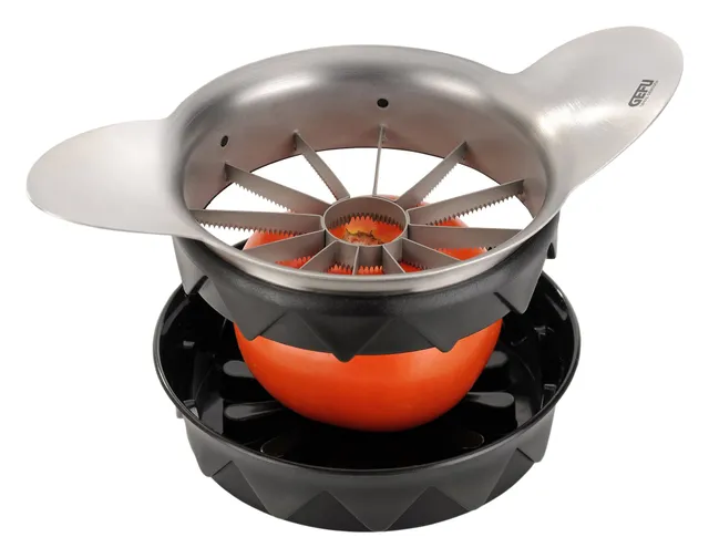 gefu-ge13590-pomo-coupe-tomates-en-acier-inoxydable-12-tranches-nettes-aussi-pou image 1