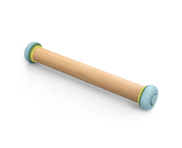 joseph-joseph-duo-rouleau-p-tisserie-r-glable-en-bois-de-h-tre-avec-5-paisseurs- image 1