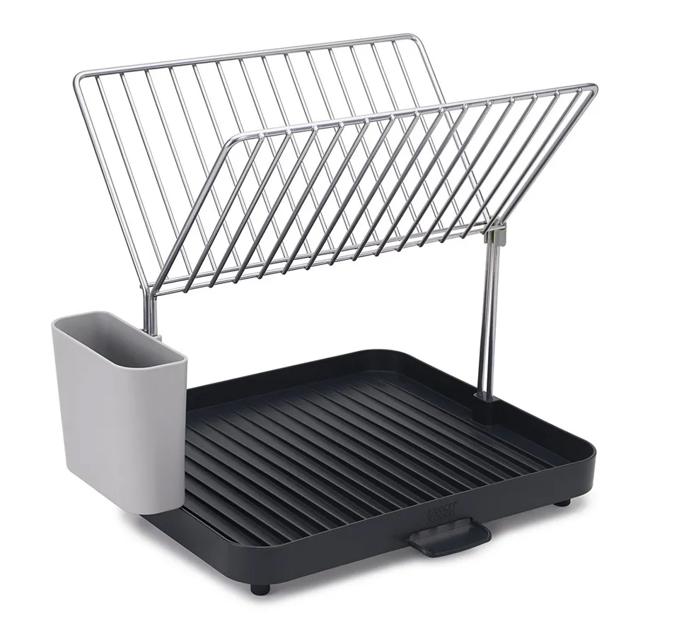 joseph-joseph-y-rack-gouttoir-vaisselle-2-niveaux-avec-pot-ustensiles-et-bec-de- image 1