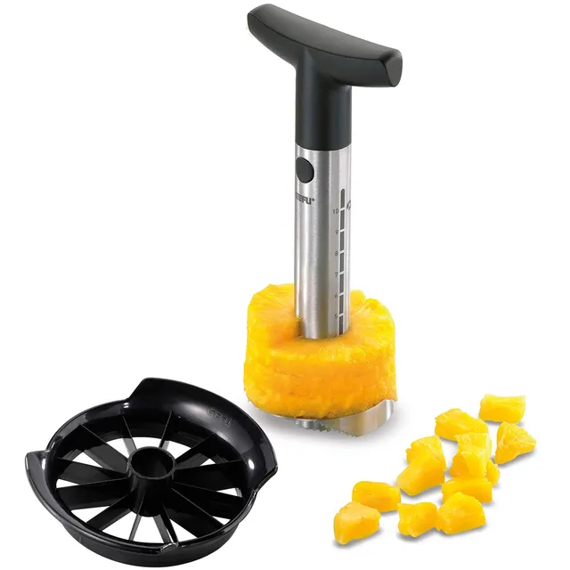 gefu-89327-coupe-ananas-professionnel-85-mm-avec-coupe-morceaux-et-graduation-gr image 1
