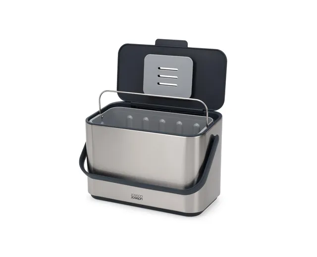joseph-joseph-collect-poubelle-compost-4-litres-bac-d-chets-alimentaires-inox-av image 1