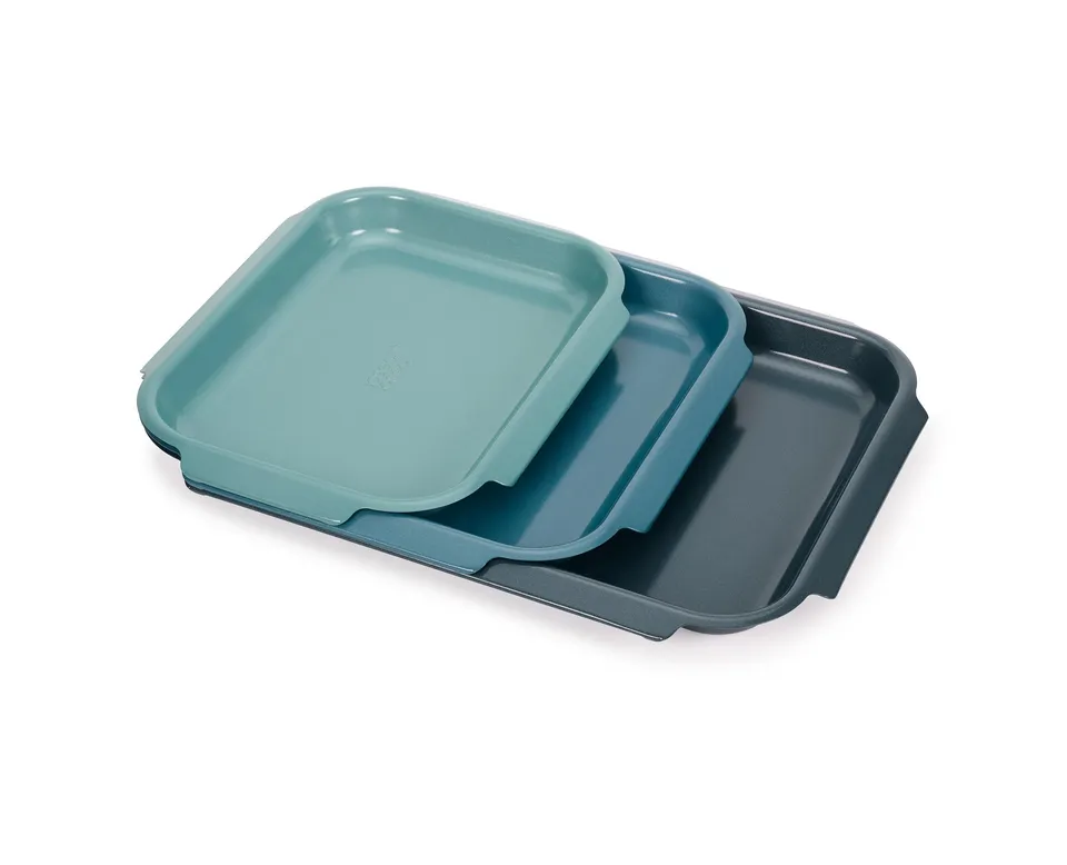 joseph-joseph-nest-bake-ensemble-de-3-plaques-de-cuisson-antiadh-sives-empilable image 1