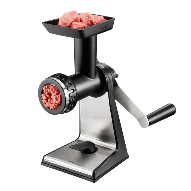 gefu-transforma-gf19090-hachoir-viande-manuel-en-acier-inoxydable-avec-entonnoir image 1