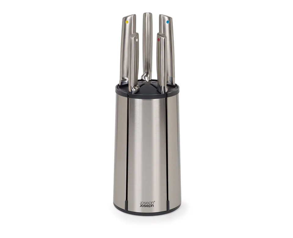 joseph-joseph-elevate-ensemble-carrousel-5-couteaux-lames-japonaises-inox-avec-b image 1