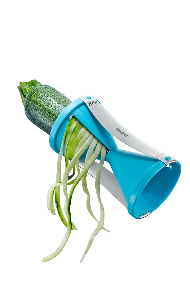 gefu-spirelli-2-0-taille-l-gumes-spaghettis-en-acier-inoxydable-turquoise-julien image 1
