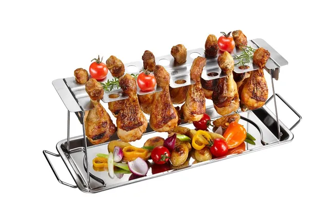gefu-ge89259-support-pour-cuisses-de-poulet-barbecue-en-acier-inoxydable-cuisson image 1