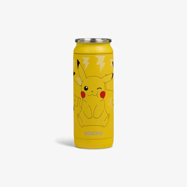 igloo-pok-mon-gobelet-canette-isotherme-inox-16-oz-473-ml-pikachu-et-kanto image 1