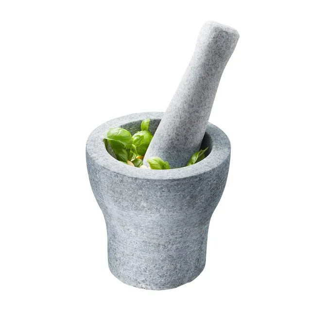 gefu-89004-pilon-et-mortier-en-granit-naturel-pour-pices-ail-et-herbes image 1