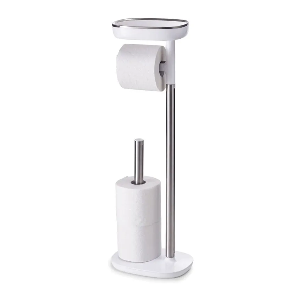 joseph-joseph-easystore-porte-rouleau-de-papier-toilette-sur-pied-en-acier-inoxy image 1