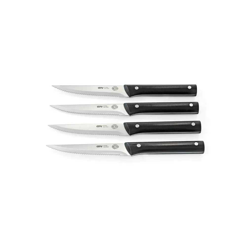gefu-set-de-4-couteaux-steak-bbq-avec-lame-dentel-e-en-acier-inoxydable-420j2 image 1