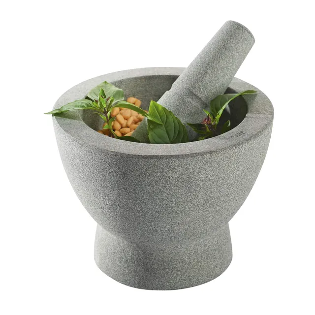 gefu-crunchy-mortier-et-pilon-en-granit-gris-17-cm-r-versible image 1