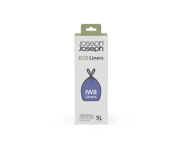 joseph-joseph-iw8-eco-20-sacs-poubelle-cologiques-5-l-en-plastique-recycl-fermet image 1