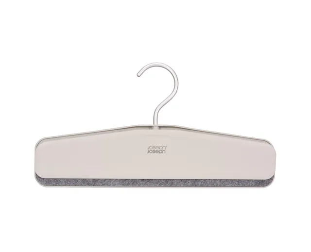 joseph-joseph-orderly-lot-de-2-cintres-pantalons-et-jupes-clip-poign-e-en-feutre image 1