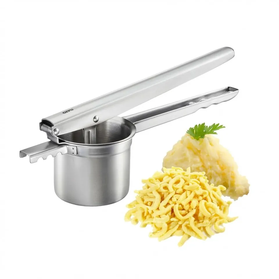 gefu-prenso-presse-pommes-de-terre-jus-et-spaetzle-en-acier-inoxydable-garantie- image 1