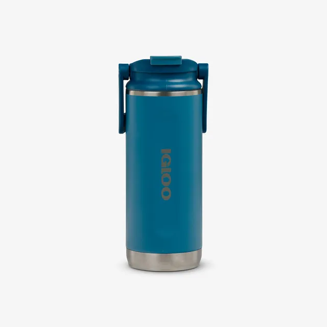 igloo-flip-n-sip-gourde-isotherme-inox-16-oz-couvercle-volet-antifuite image 1