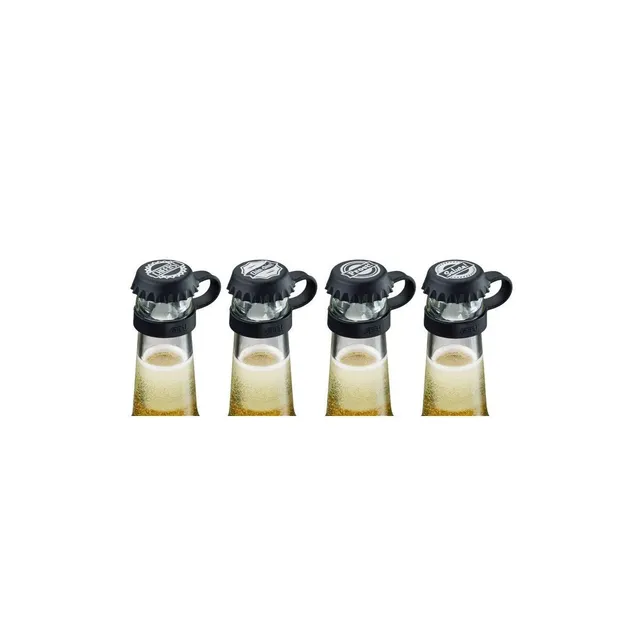 gefu-pepp-lot-de-4-bouchons-silicone-pour-bouteilles-capsule-couronne image 1