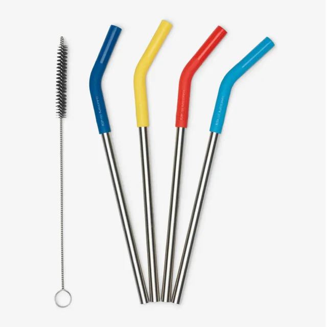 klean-kanteen-stainless-steel-straw-4-pack-4-pailles-r-utilisables-acier-inoxyda image 1