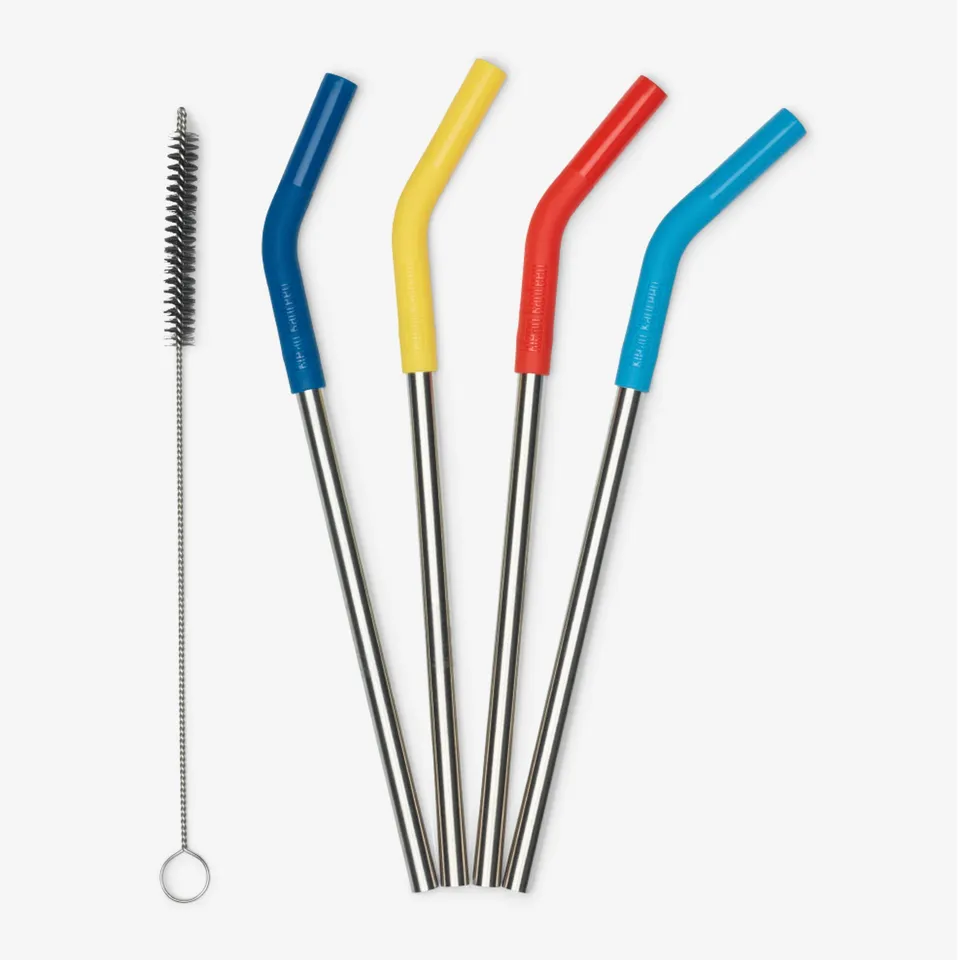 klean-kanteen-stainless-steel-straw-4-pack-4-pailles-r-utilisables-acier-inoxyda image 1