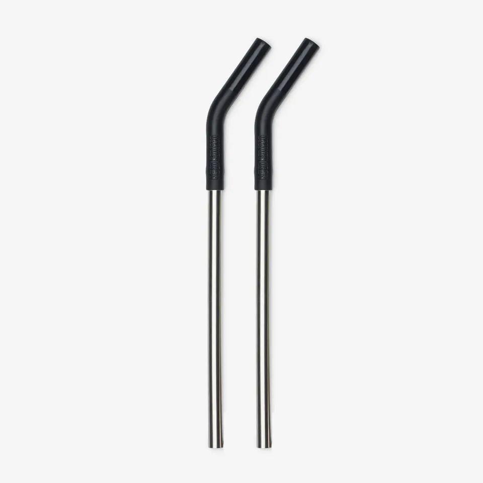 klean-kanteen-stainless-steel-straw-2-pack-2-pailles-r-utilisables-noires-en-aci image 1