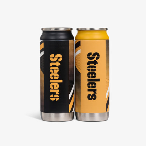 igloo-pittsburgh-steelers-home-away-set-de-2-canettes-isothermes-inox-16-oz-473- image 4