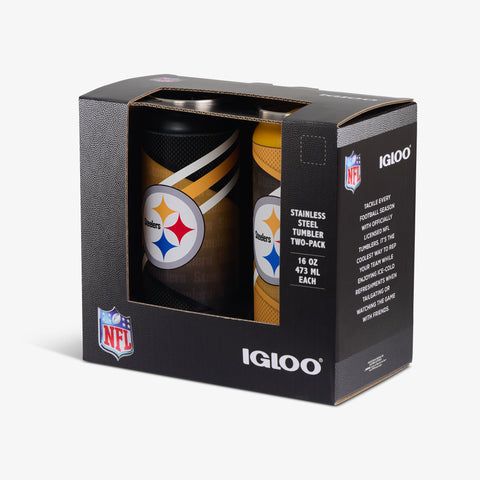 igloo-pittsburgh-steelers-home-away-set-de-2-canettes-isothermes-inox-16-oz-473- image 6