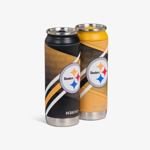 igloo-pittsburgh-steelers-home-away-set-de-2-canettes-isothermes-inox-16-oz-473- image 5