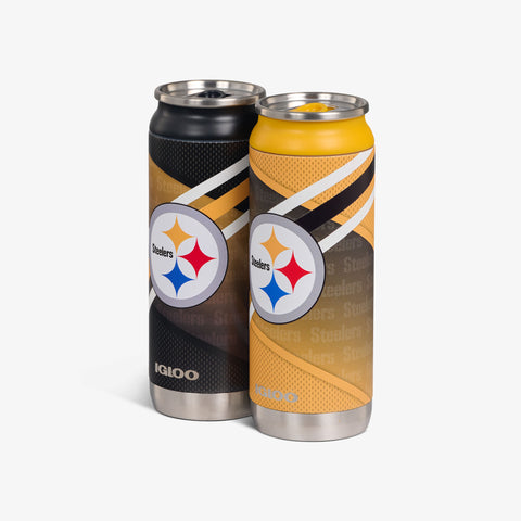 igloo-pittsburgh-steelers-home-away-set-de-2-canettes-isothermes-inox-16-oz-473- image 3