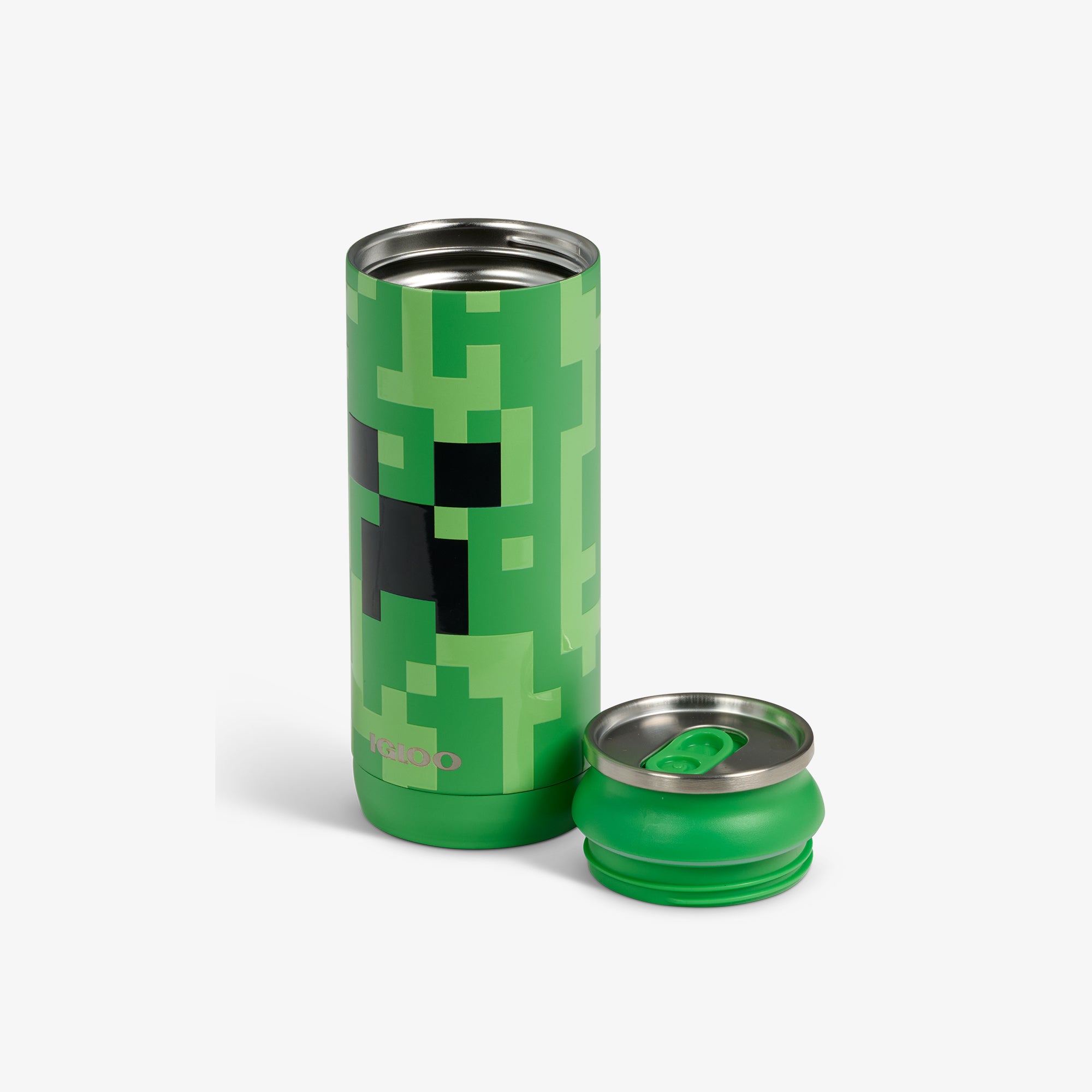 igloo-minecraft-creeper-gourde-isotherme-en-inox-16-oz-dition-sp-ciale-creeper-v image 4