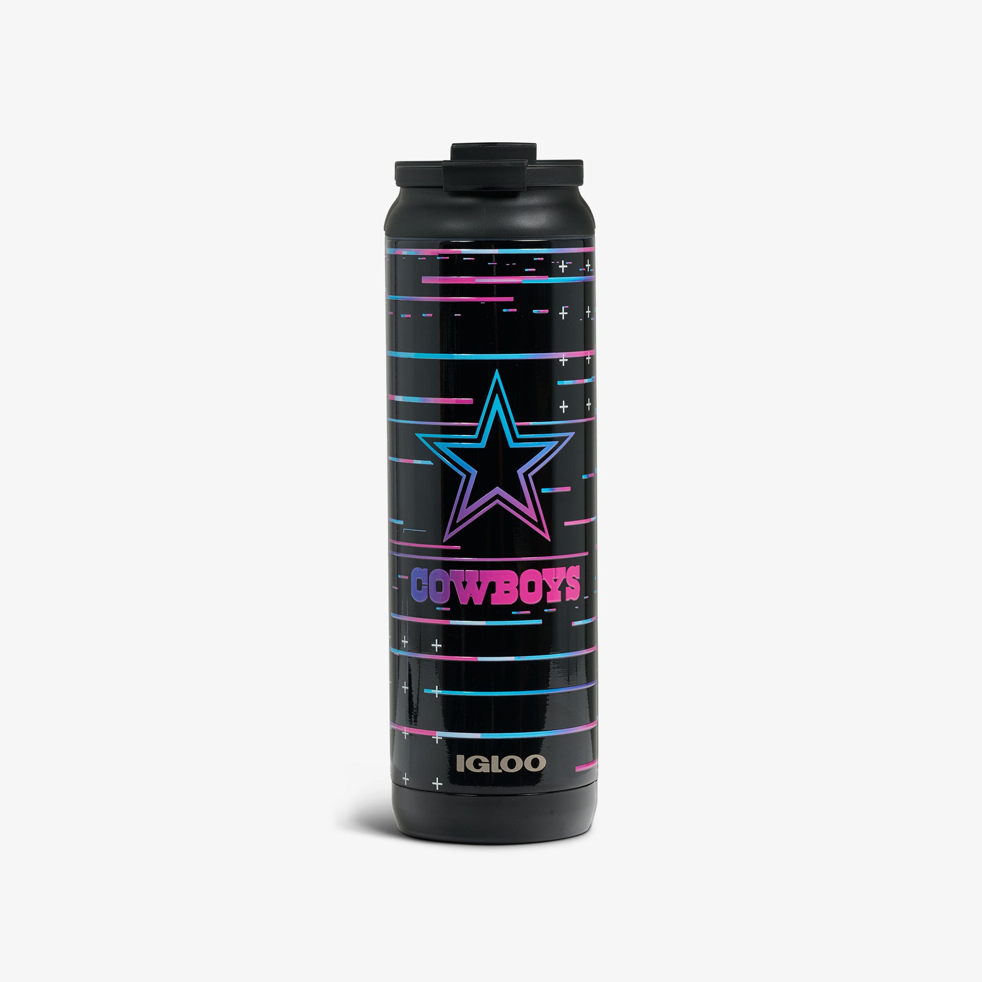 igloo-nfl-neon-dallas-cowboys-gobelet-isotherme-flip-n-sip-20-oz-591-ml-en-acier image 1