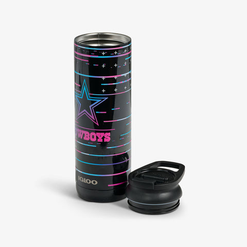 igloo-nfl-neon-dallas-cowboys-gobelet-isotherme-flip-n-sip-20-oz-591-ml-en-acier image 4