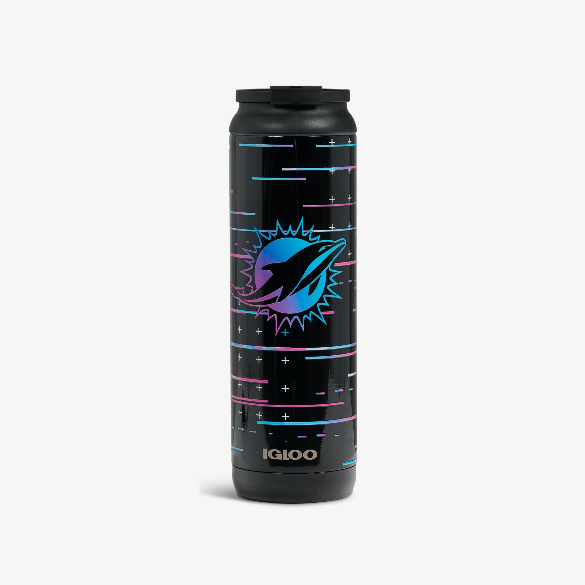 igloo-nfl-miami-dolphins-neon-flip-n-sip-gobelet-isotherme-20-oz-dition-limit-e- image 1