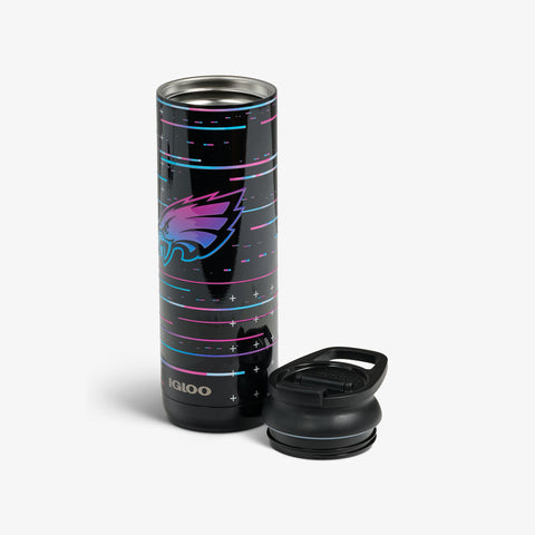 igloo-nfl-neon-philadelphia-eagles-20-oz-flip-n-sip-gobelet-isotherme-sous-licen image 4