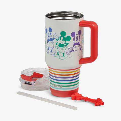 igloo-disney-mickey-mouse-stripe-mug-isotherme-de-voyage-en-inox-32-oz-avec-couv image 4