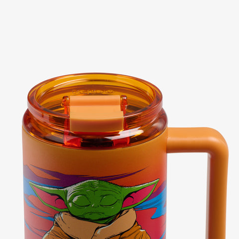 igloo-star-wars-grogu-neon-mug-isotherme-de-voyage-inox-32-oz-946-ml-avec-couver image 5