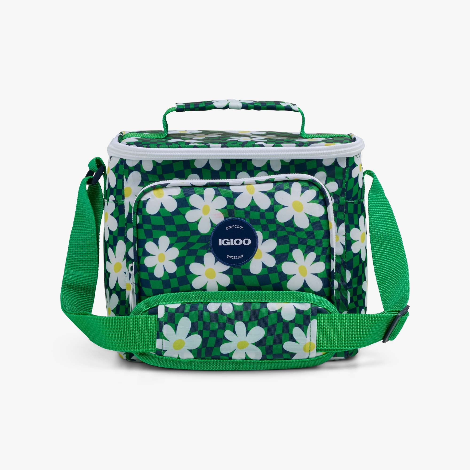 igloo-retro-square-sac-repas-isotherme-souple-r-tro-avec-poche-ext-rieure-et-ban image 1