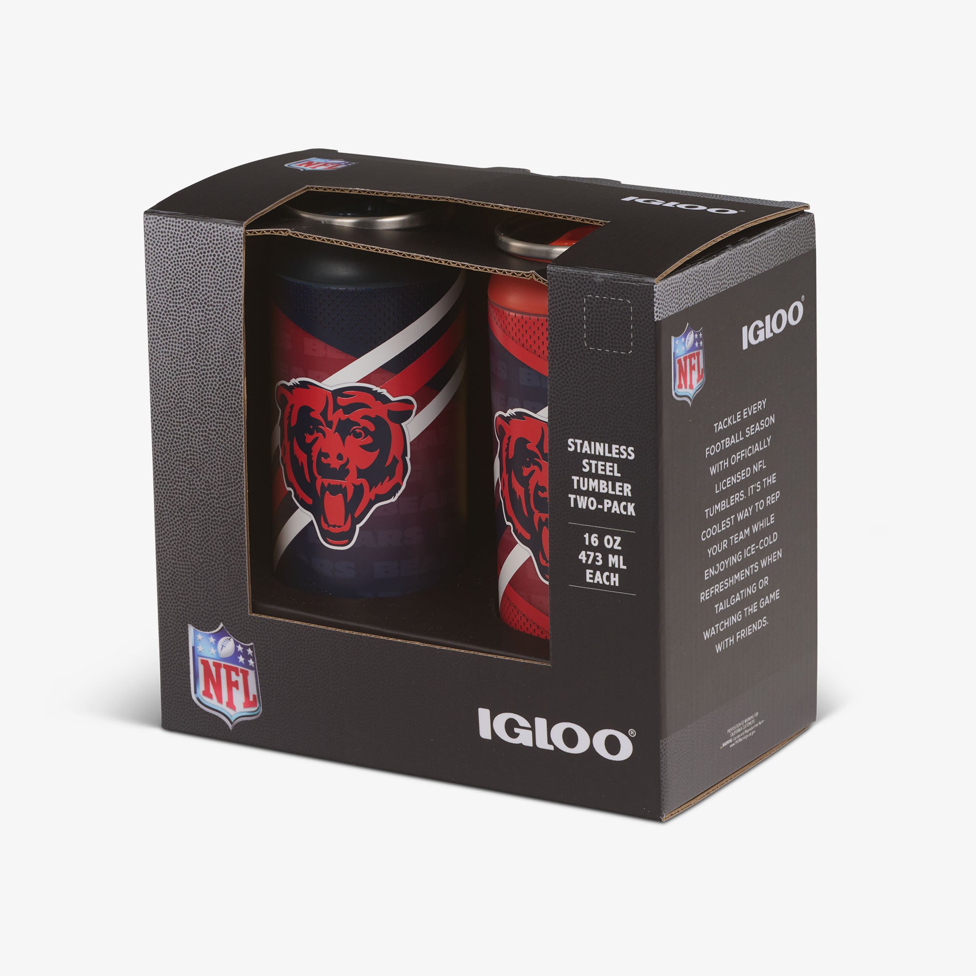 igloo-chicago-bears-home-away-16-oz-473-ml-canette-isotherme-en-acier-inoxydable image 6