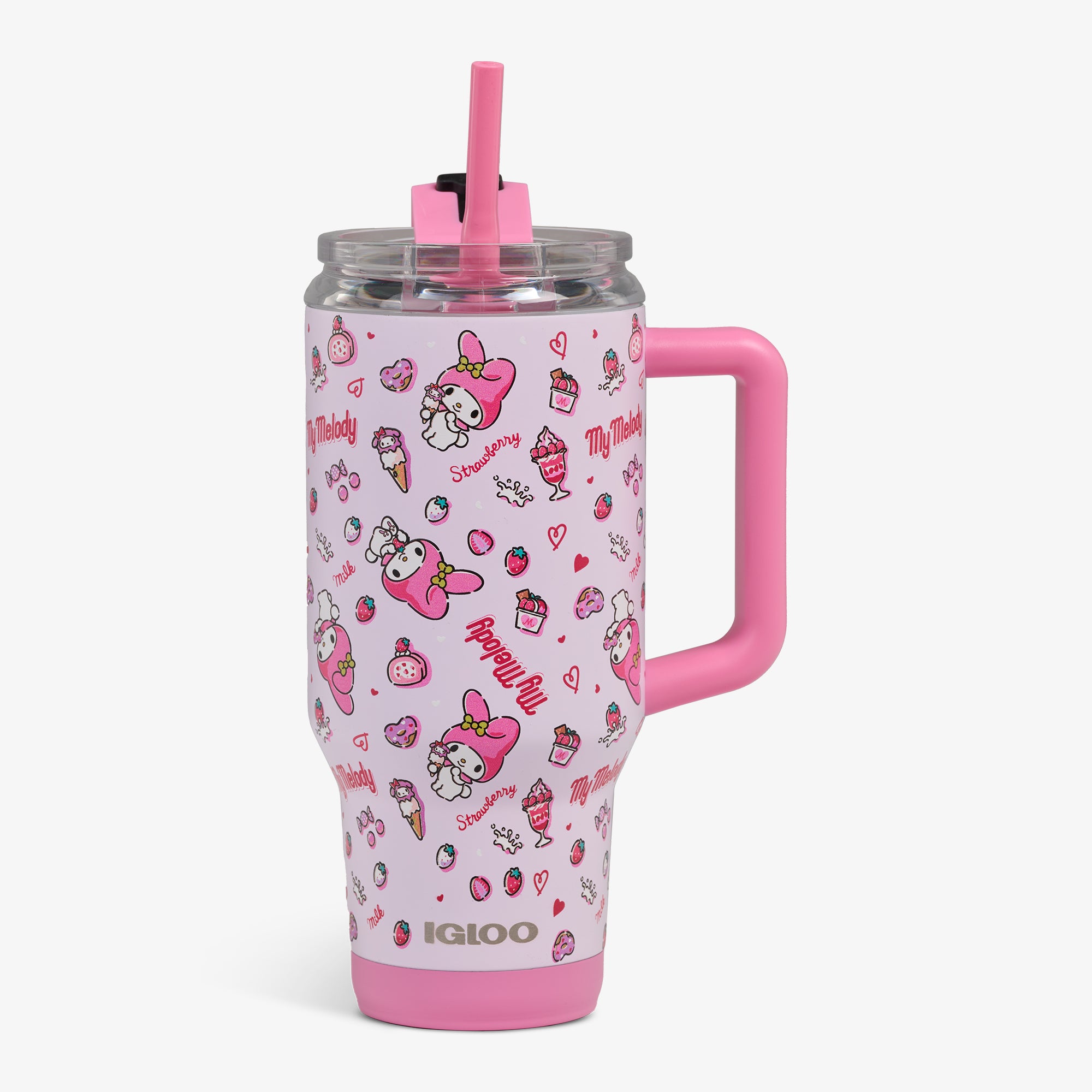 igloo-my-melody-32-oz-946-ml-mug-isotherme-en-acier-inoxydable-avec-paille-anti- image 1