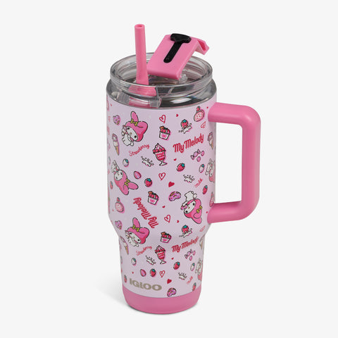 igloo-my-melody-32-oz-946-ml-mug-isotherme-en-acier-inoxydable-avec-paille-anti- image 3
