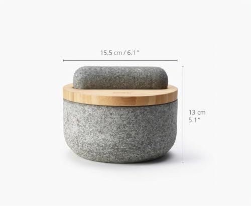joseph-joseph-dash-pilon-et-mortier-en-granit-naturel-avec-couvercle-en-bambou-m image 8