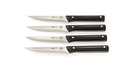 gefu-ge89155-set-de-4-couteaux-steak-en-acier-inoxydable-lames-dentel-es-noires image 2