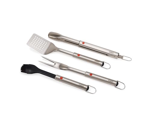 joseph-joseph-grillout-set-de-4-ustensiles-bbq-en-acier-inoxydable-brosse-pinces image 8